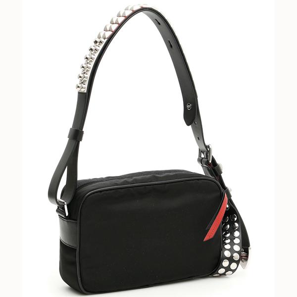 最新 プラダスーパーコピー  PR1109 STUDDED NYLON SHOULDER BAG 1BC167